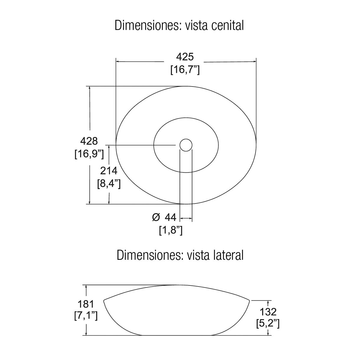 LAVABO CASSINI BLANCO (LV-4) SANIVEX