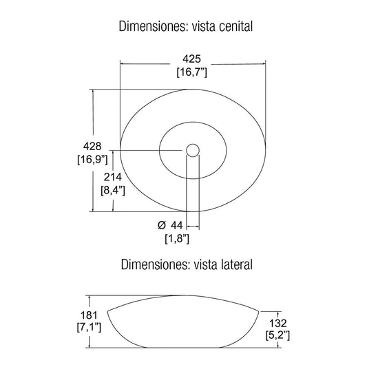 LAVABO CASSINI MARFIL (LV-4-M) SANIVEX
