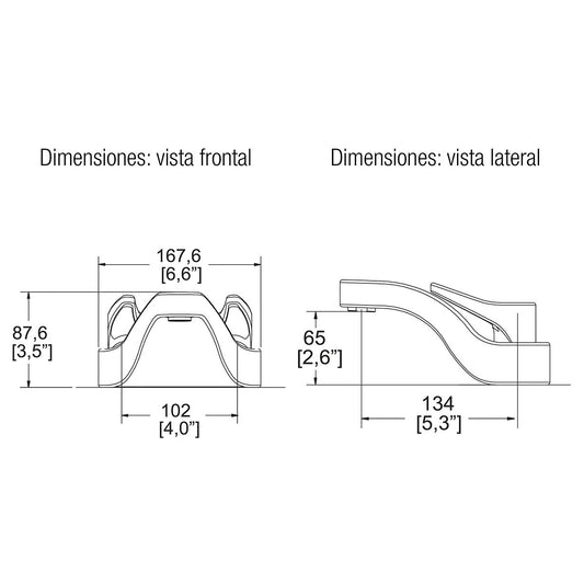 MEZCLADORA PRIMMA 4" CR (MI-02-S/C)HELVEX