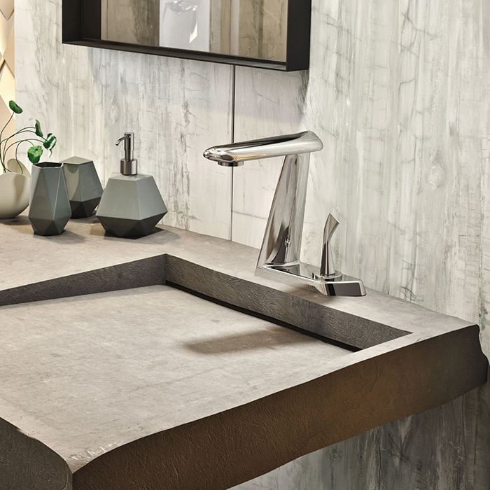 MONOMANDO DE LABAVO PIURA / CONTRA DE PUSH, CROMO (PIU-100) HELVEX