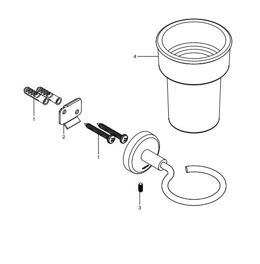 VASO CEPILLERO SPACIO CR (SP-07) PROYECTA