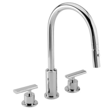 MEZCLADORA FREGADERO CUELLO GIRATORIO 2 T/CHORRO (ME-304) HELVEX