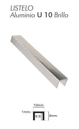 LISTELO DE ALUMINIO (LAU10PB)PLASTITRIM