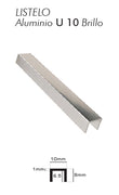 LISTELO DE ALUMINIO (LAU10PB)PLASTITRIM