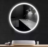 ESPEJO CIRCULAR 60CM CON LUZ EN TODO EL CONTORNO (F-108) CLARO ESPEJO