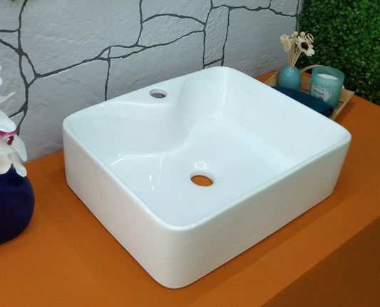 OVALIN DE CERAMICA BLANCO RECTANGULAR 48X35 BT2141 GRYBIM
