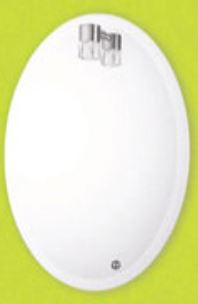 ESPEJO 64X47 OVALADO (E-34) CON LUZ