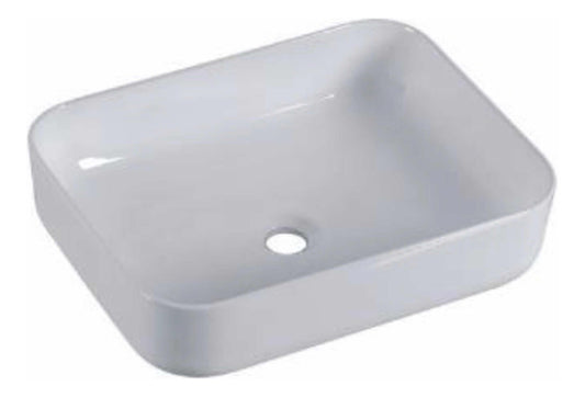 OVALIN RECTANGULAR DE CERAMICA BLANCO 50X39 BT2009 GRYBIM