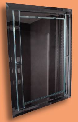 ESPEJO (A-81) 88X65 APLIQUES ORI/VERT CLARO ESPEJOS