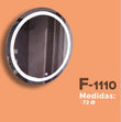 ESPEJO CIRCULAR LUZ LED 72 CM DIAMETRO (F-1110) CLARO ESPEJO