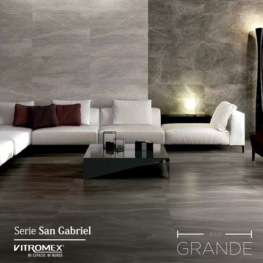 PISO SAN GABRIEL ANTRACITA 1A 50X100 CM 1.5 M2/CAJA RECT  (522514254478681) VITRO