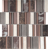 MALLA STRIPES CINNAMON (30X30)INTERMATEX