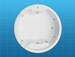 TINA ACONCAGUA BLANCO CON HIDRO / HERRAJES EN CROMO (6032-BCO-CR) FORMACRYL