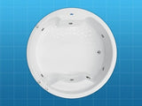 TINA ACONCAGUA BLANCO CON HIDRO / HERRAJES EN CROMO (6032-BCO-CR) FORMACRYL